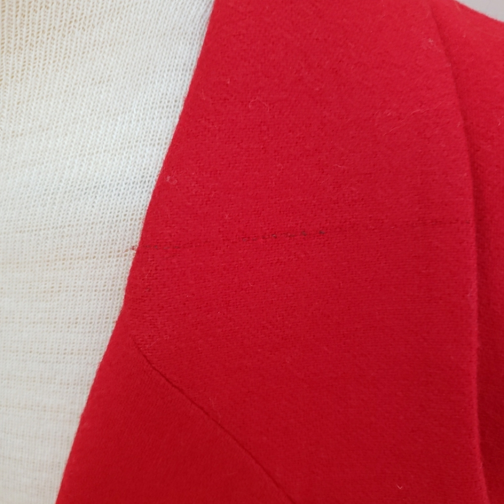 Pendleton Red Single Button Wool Blazer, Size 12 - image 6